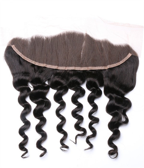 Loose Wave Virgin Hair Lace Frontal Closure 13x4 Ear To Ear