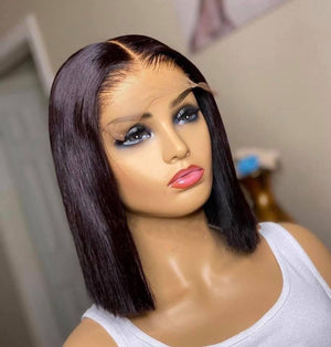 Straight Virgin Lace Closure Wig